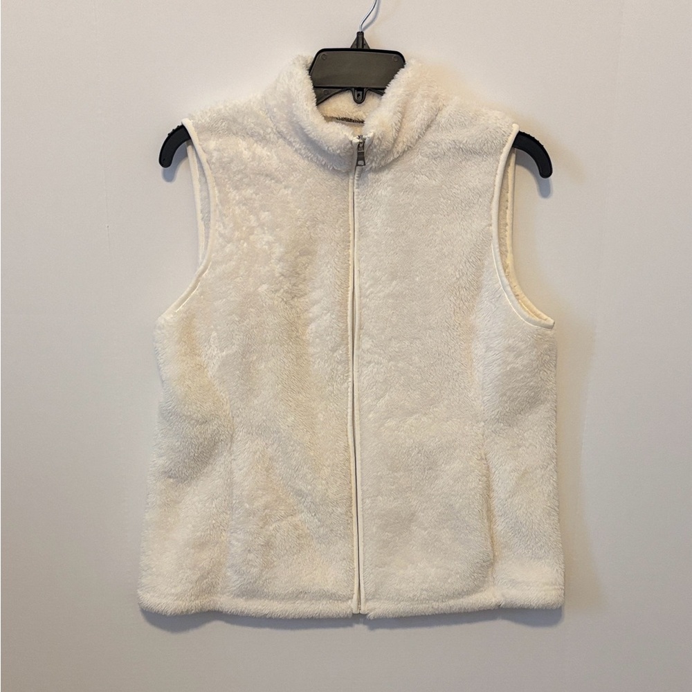 Croft & Barrow Soft Ivory Fleece Vest